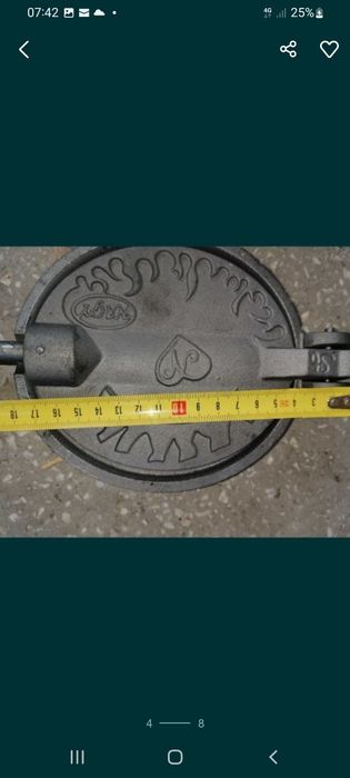 Presă pentru fript slănină din fontă Promo  129 ei