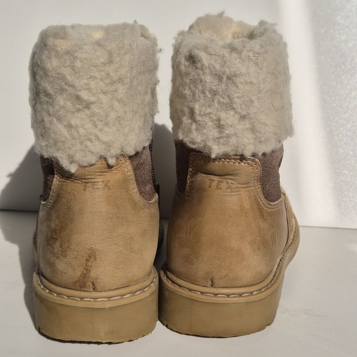 Ghete WHEAT fete, mărimea 30 – piele, lână, Gore-Tex, impermeabile