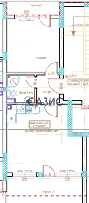 Продава се Двустаен апартамент в к.к. Слънчев бряг - 67 кв.м за 842 €/кв.м - Снимка #9