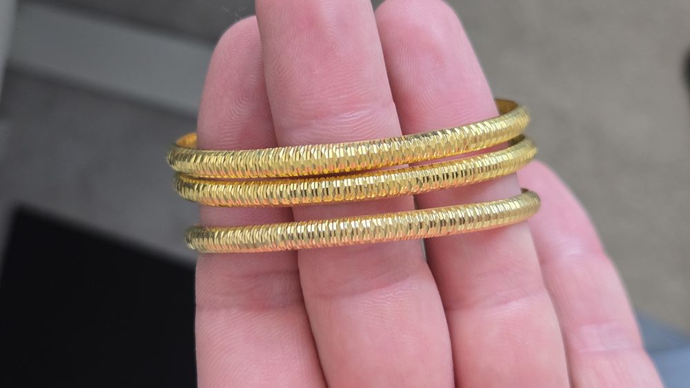 Set 3 Brățări Aur 14K (585) – Model Deosebit, 13g – Ca Noi