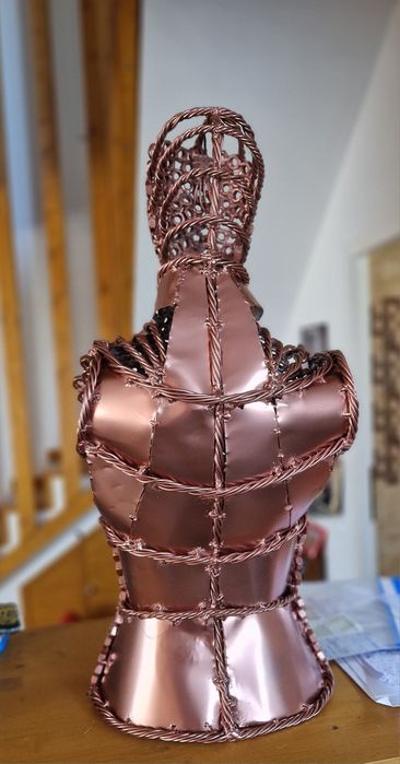Bust metal art metal torso