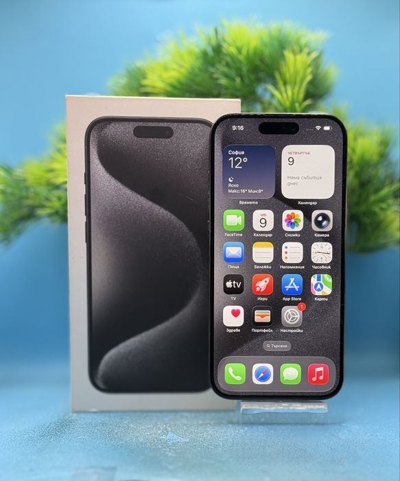 Apple iPhone 15 Pro, 256GB, 5G, Black Titanium