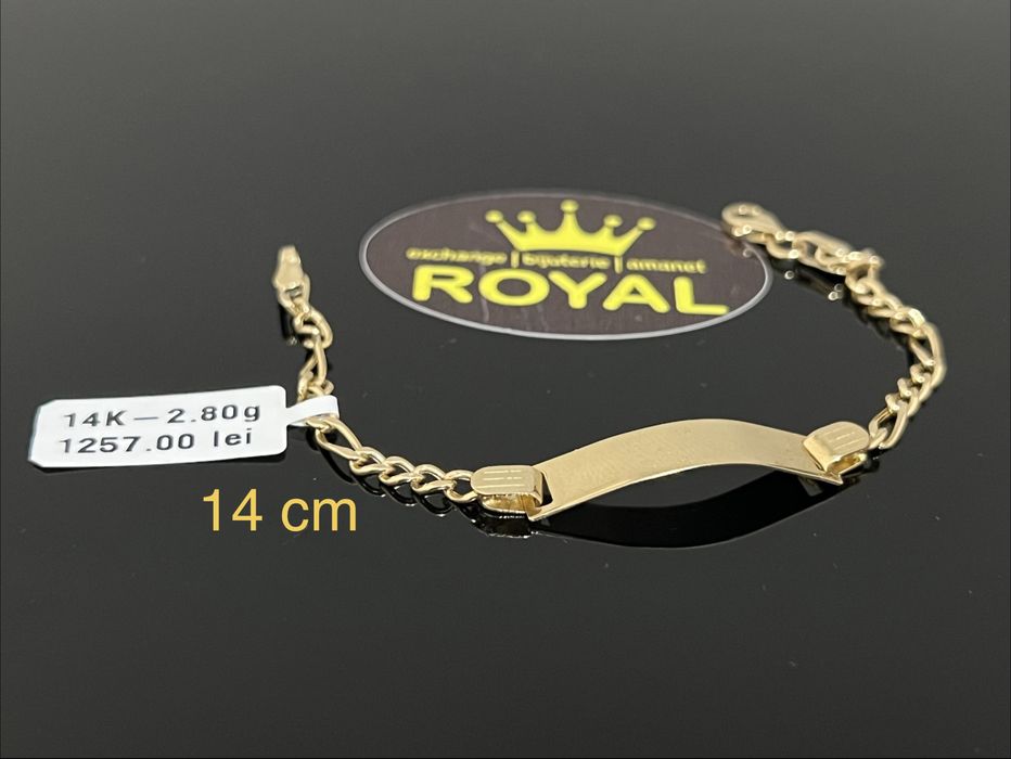 Bijuteria Royal CB : Bratara copil aur 14K 585   2,80 gr