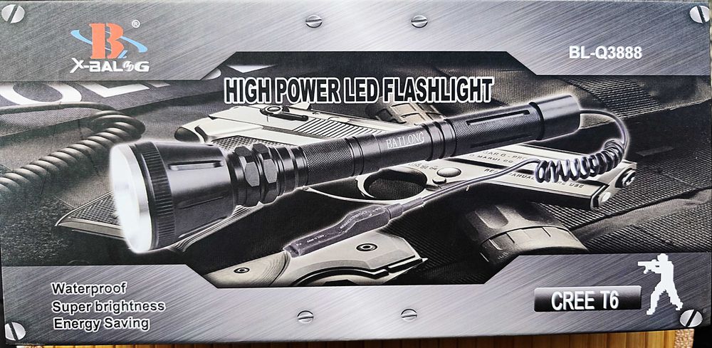 Ловен прожектор с 3 батерии