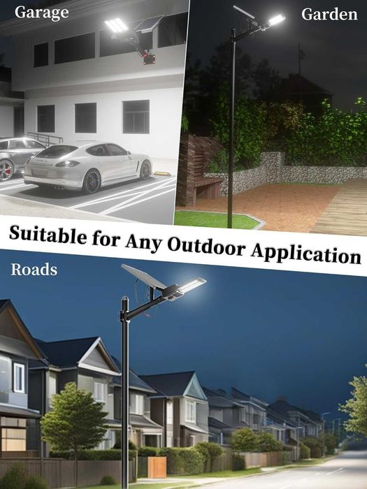 Ofuray Of-10000W соларна улична лампа с дистанционно, 6500К, IP67