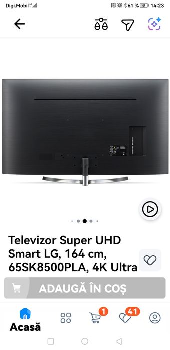 Vand tv nanocell 4 k Super Ultra HD Dolby Atmos si Dolby Vision 55  sk