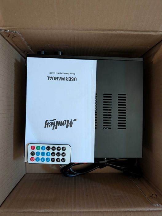Amplificator Stereo Moukey MAMP1 220W – Bluetooth 5.0, Karaoke, Full Box