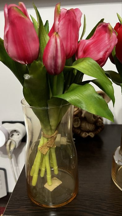 Искусственный букетик 30см с вазой