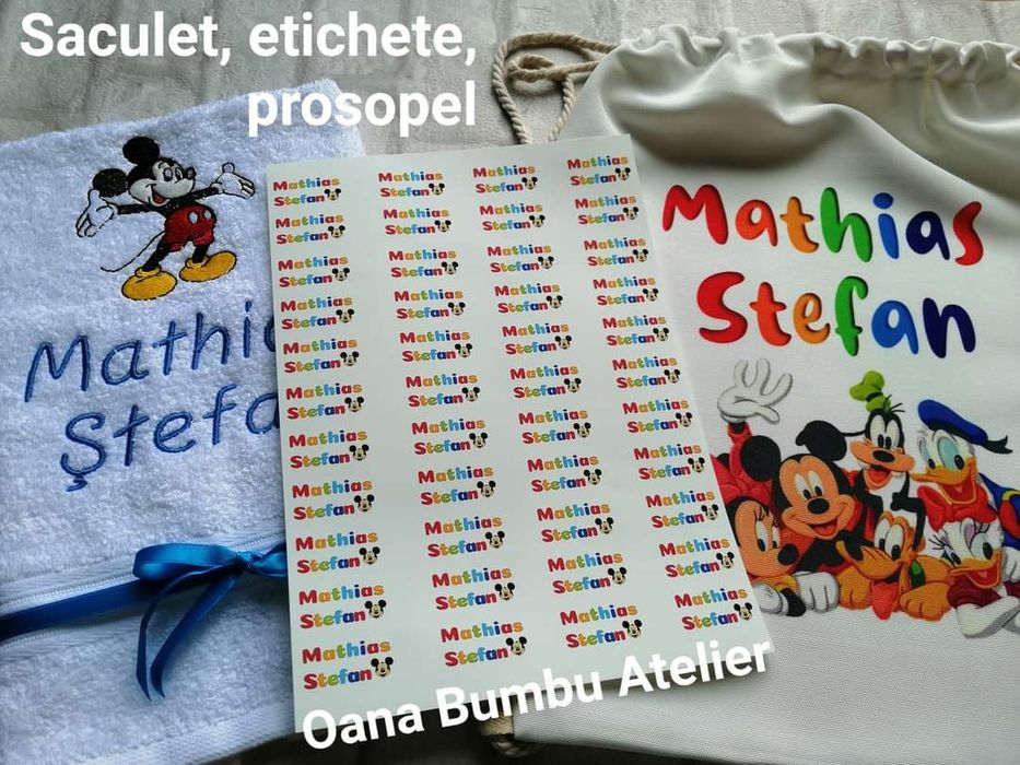 Etichete hainute gradinita si saculeti personalizati cresa