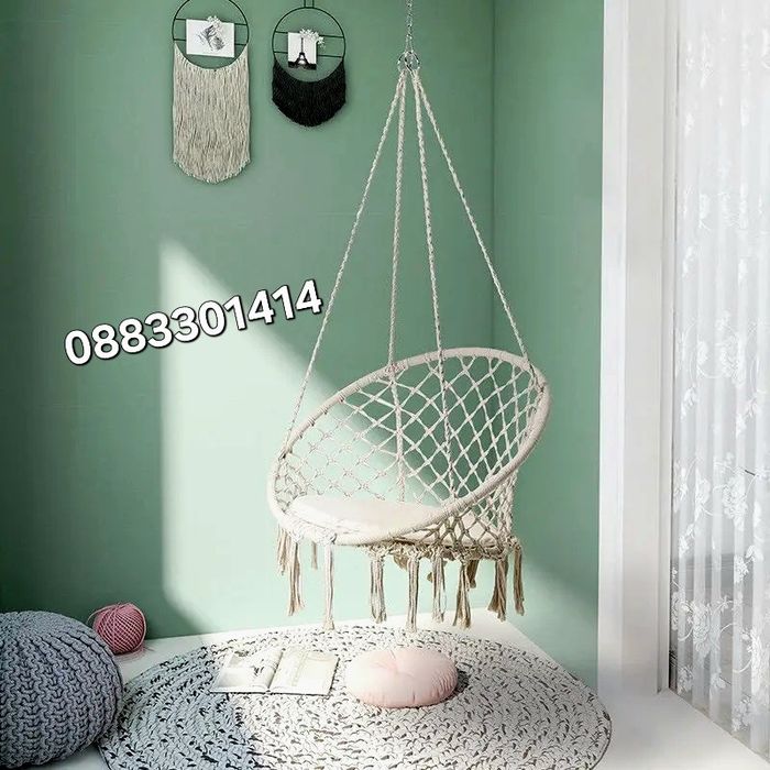 Намаление! Висяща люлка Хамак Градинска люлка Стол за балкон Различни цветове