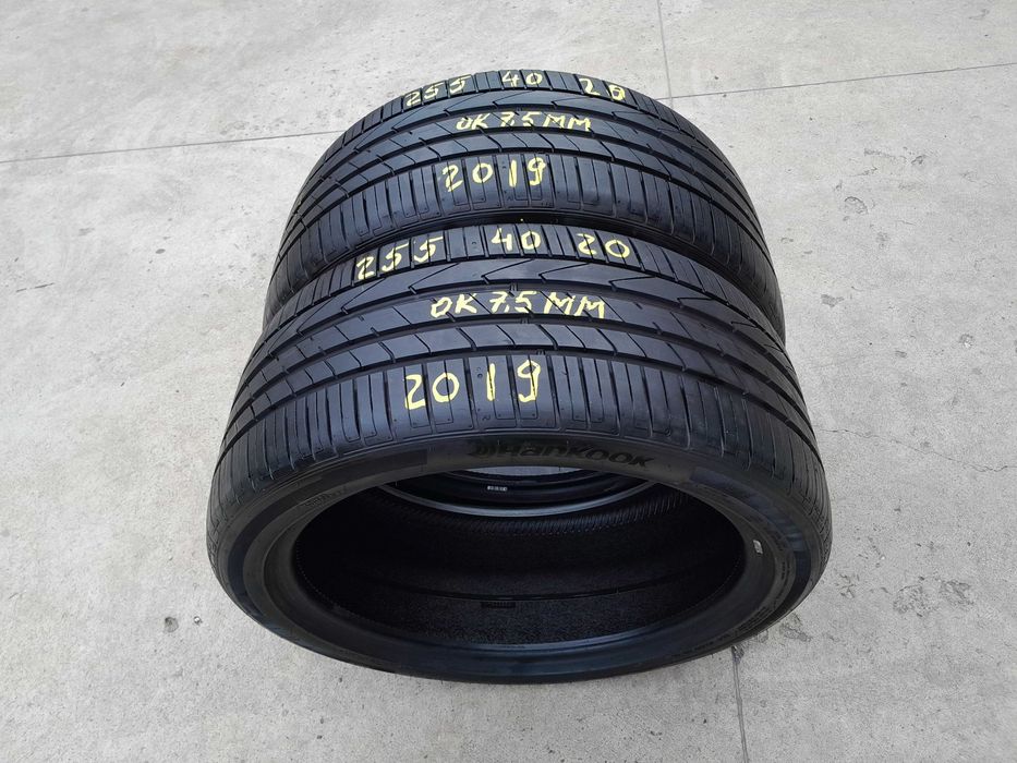 Doua anvelope de vara 255 40 20 hankook ventus S1 evo 2 cu 7,5 mm
