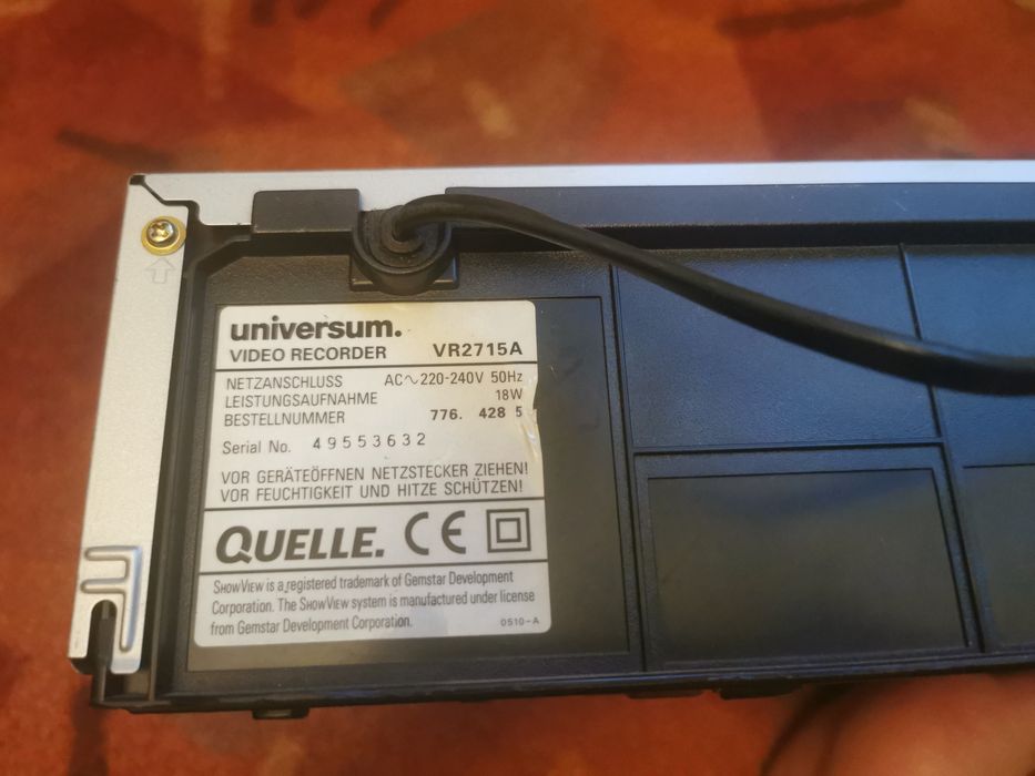 Video recorder Universum Stereo Long Play - Germania