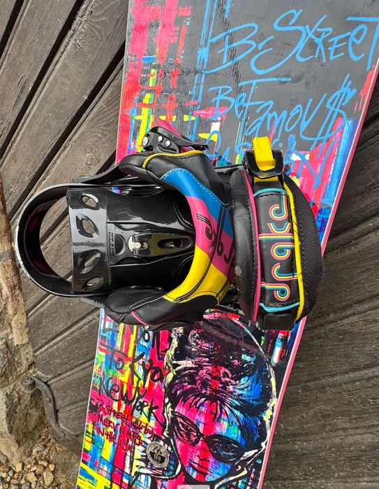 Дамска сноуборд дъска + автомати GNU B-Street BTX Banana Rocker