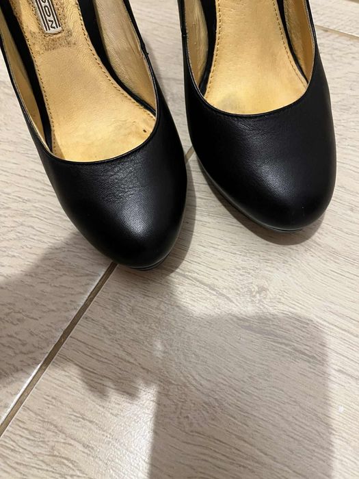 Обувки с висок ток BUFFALO, кожа