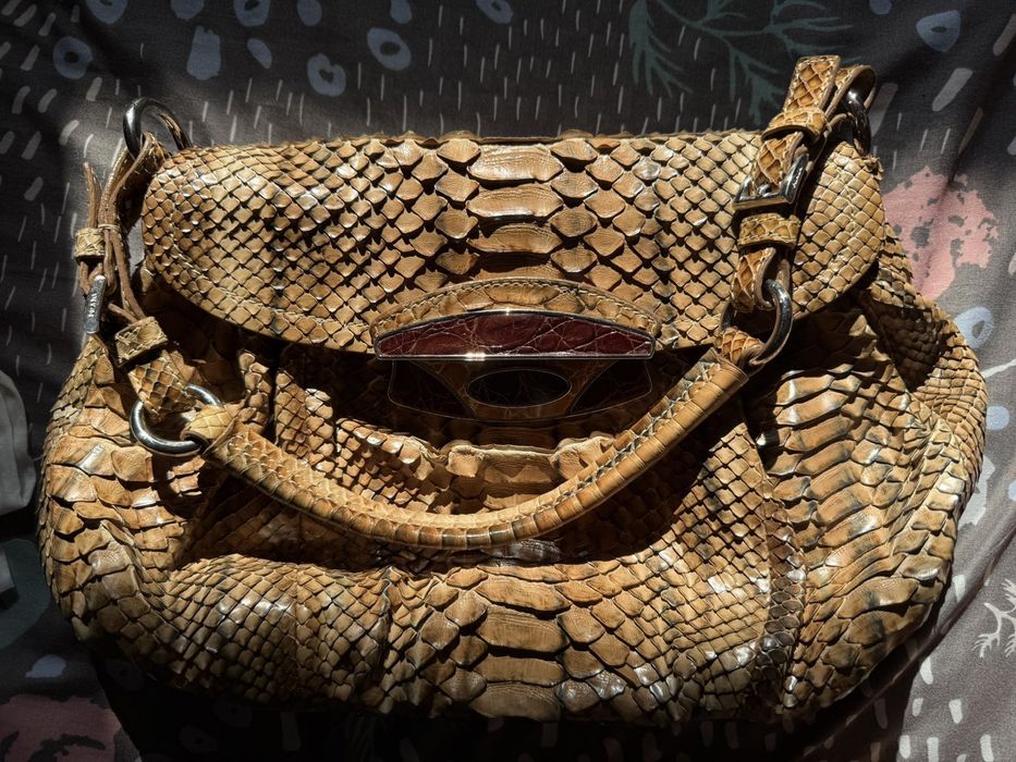 Geanta Prada din piele naturala de piton, accept SI schimburi.