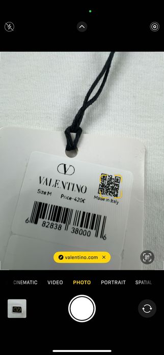 Valentino-Автентична чисто нова дамска тениска М-Л