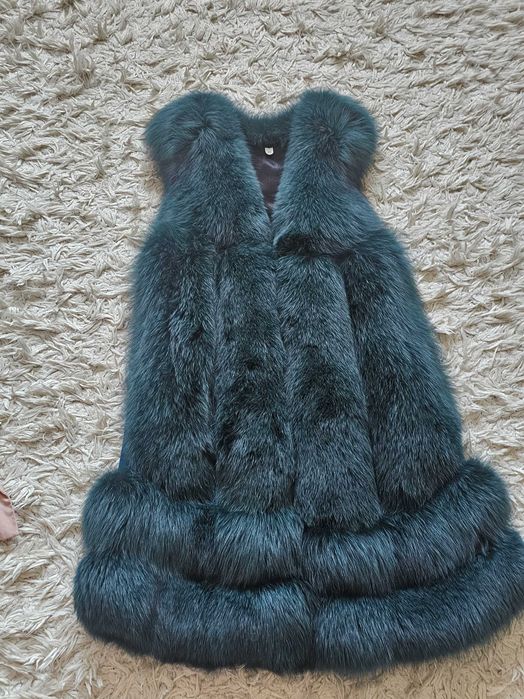 Vestă blană naturală vulpe