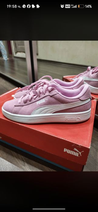 Нови сникърси puma велур 35.5 размер