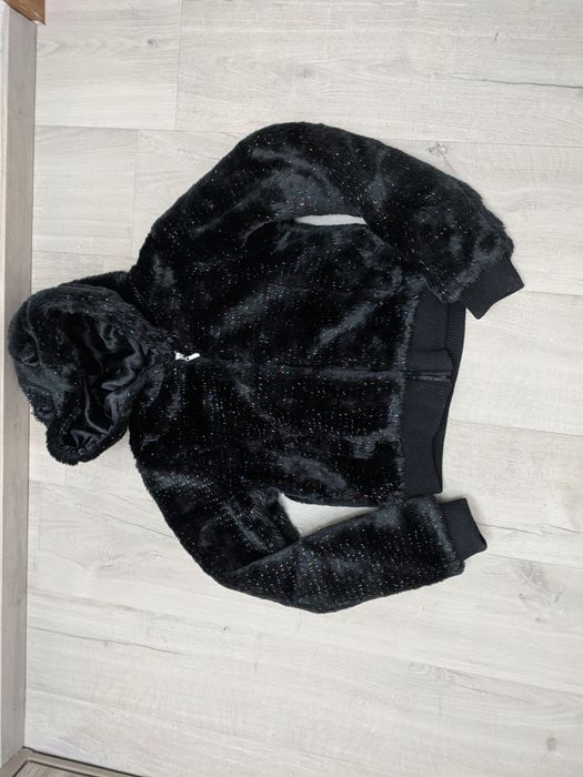 Jachetă scurta blană H&M 13-14 ani, XS
