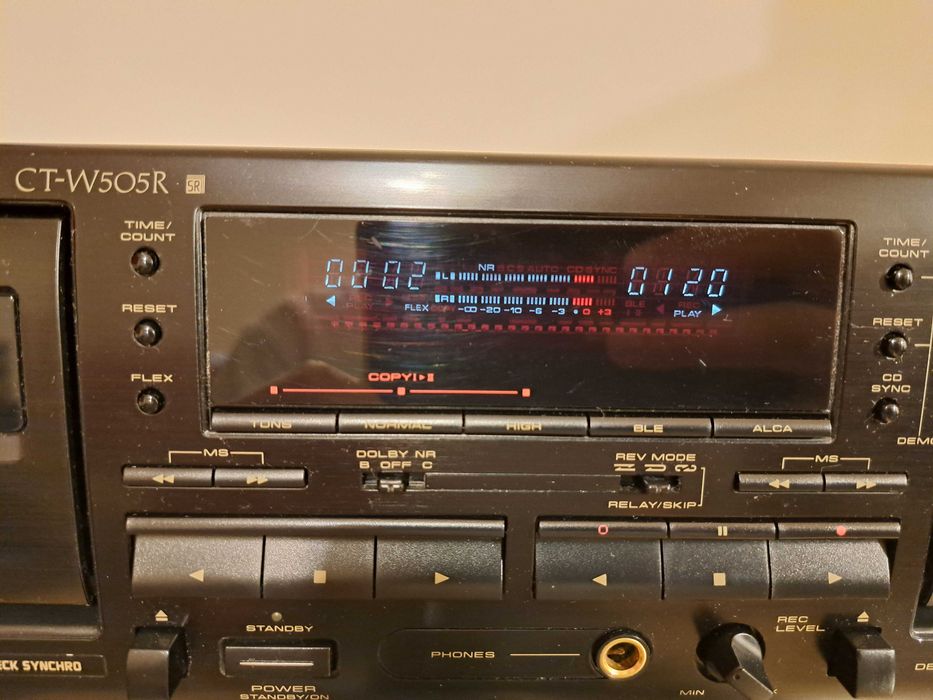 Deck dublu Pioneer CT-W505R, HXPro, FLEX