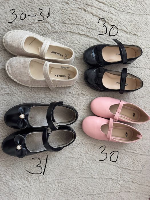 Balerini fete h&m, primark, deichman , marime 30-31