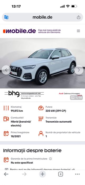 Audi Q5 50 TFSIe quattro S tronic S line