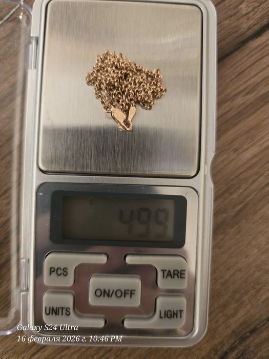 Цепь ролло красное золото 4.99 гр 55 см