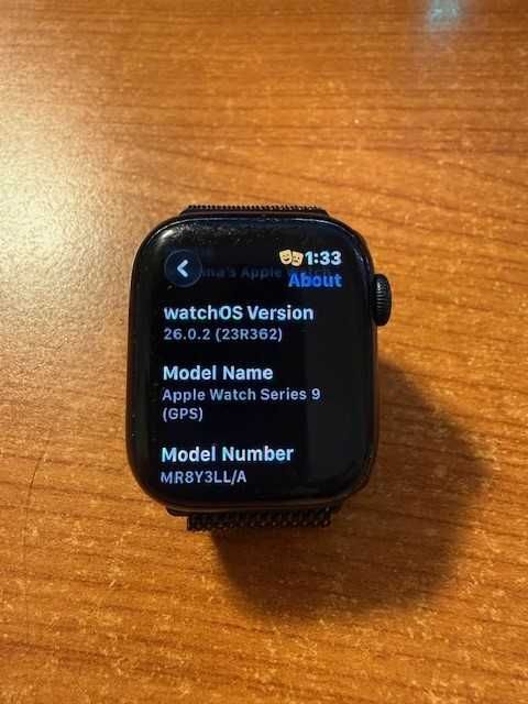 Смарт часовник Apple Watch 9, 41 мм, Midnight Aluminium Case, Midnight Sport Loop (GPS) нова верижка