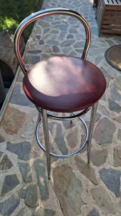 Scaun bar de inox