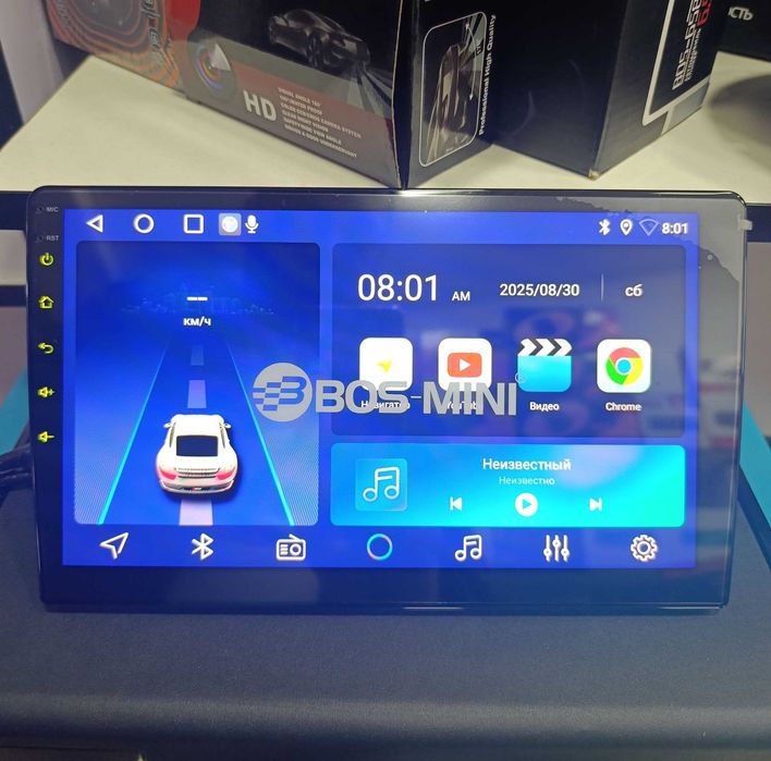 Android Manitor A2  Avtomagnitola CarPlay, Ovozliy boshqaruv HD Ekran