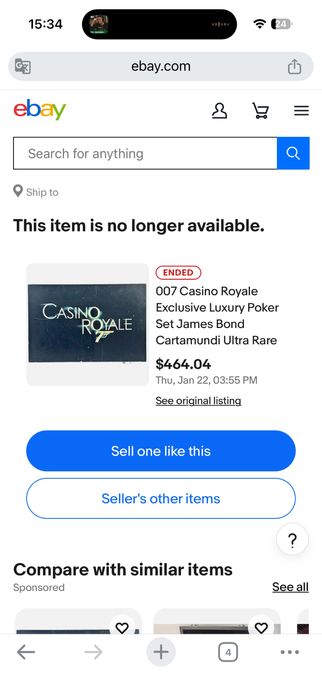 Set pokerLuxury Casino Royale ( RARE)