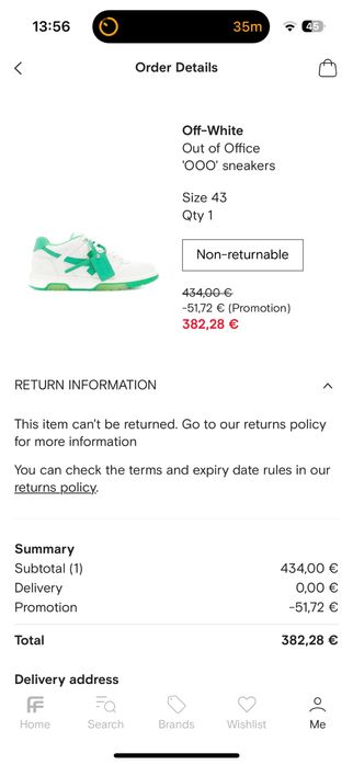 Off white out of office