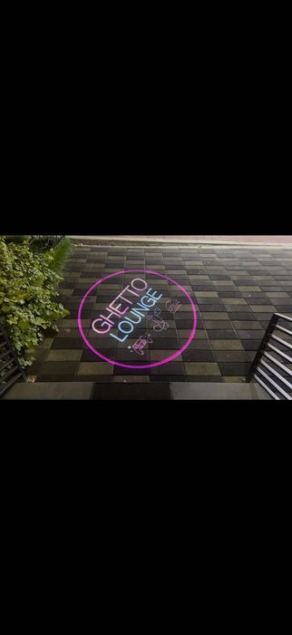 Гобо проектор 100W — реклама на асфальте и фасаде