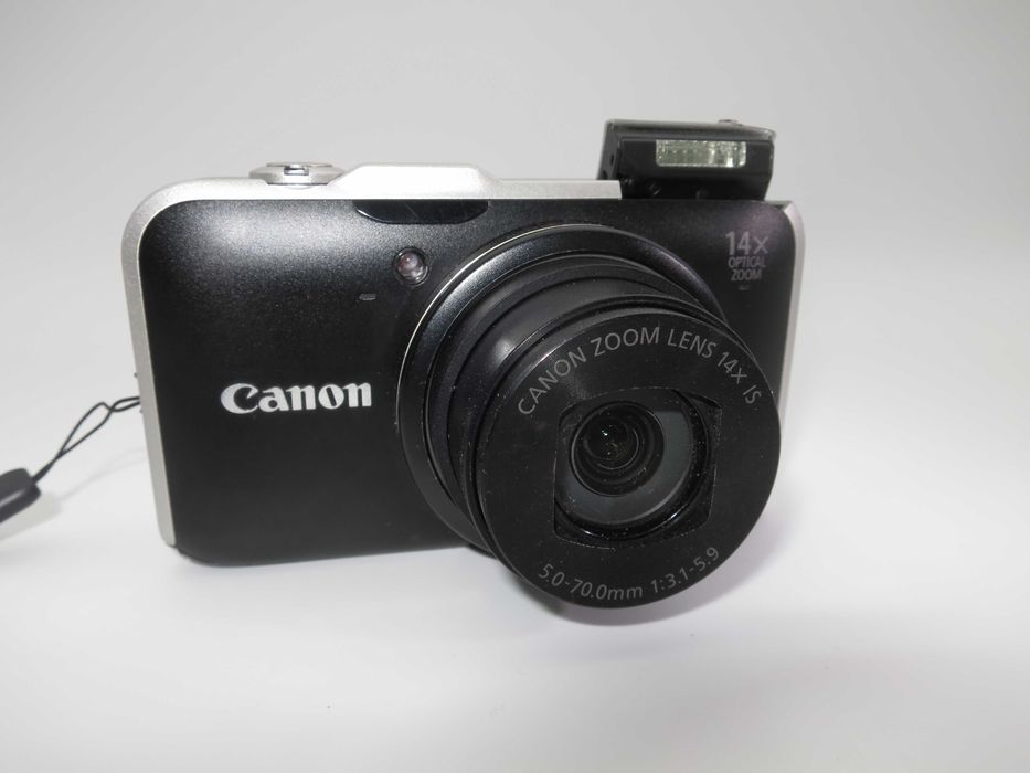 Canon PowerShot SX230 компактен цифров фотоапарат, дигитална камера 14x Оптичен Зум, Вграден GPS, HS System, Пълни Ръчни Контроли, работи Отлично!