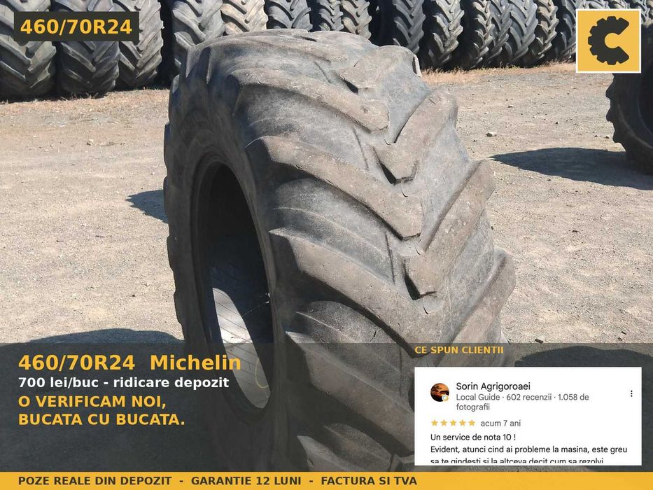 Cauciucuri 460/70R24 17.5R24 Michelin Anvelope Buldoexcavator SH TVA