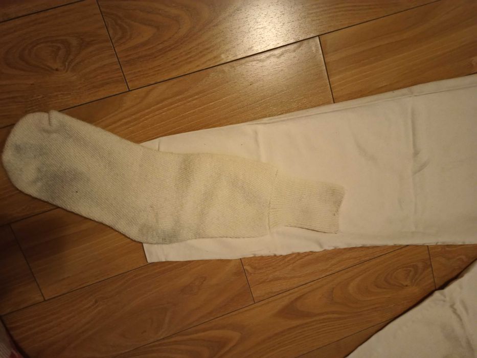 Costum popular tradițional bărbați: Ie, pantaloni,brau, șosete vintage