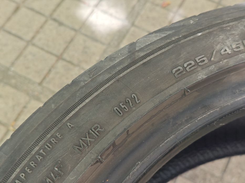 2бр. Летни гуми GoodYear Eagle F1 225/45R18 DOT0522 Made in Germany
