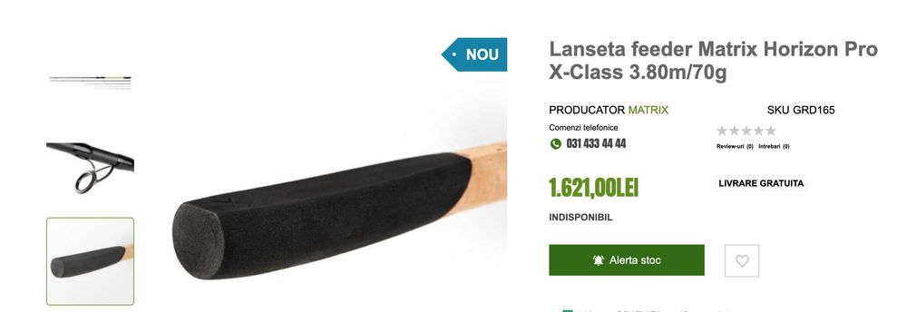 Lanseta feeder Matrix Horizon Pro X-Class 3.80m/70g