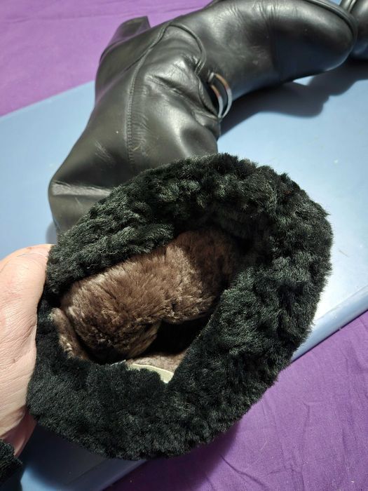 Cizme dama piele naturala imblanite, CESARINI, Romania, marime 41