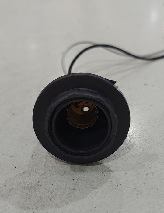 Патрон Е14 с юбкой, серый