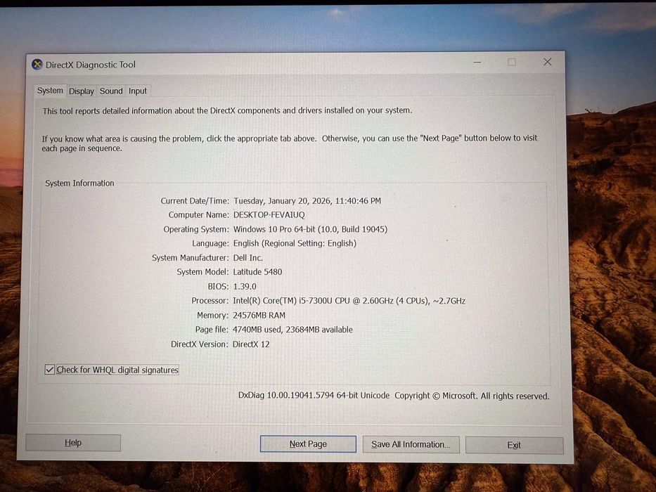 Laptop Dell Latitude 5480