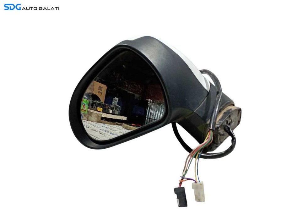 Oglinda Electrica Stanga Peugeot 207 CC Cabrio 2006 - 2014 Culoare alb [LR0777]