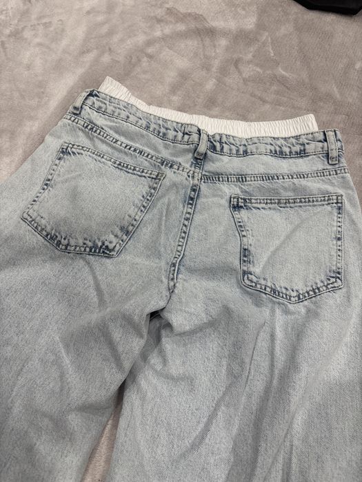 Сини Дънки с елемент ластик  M размер