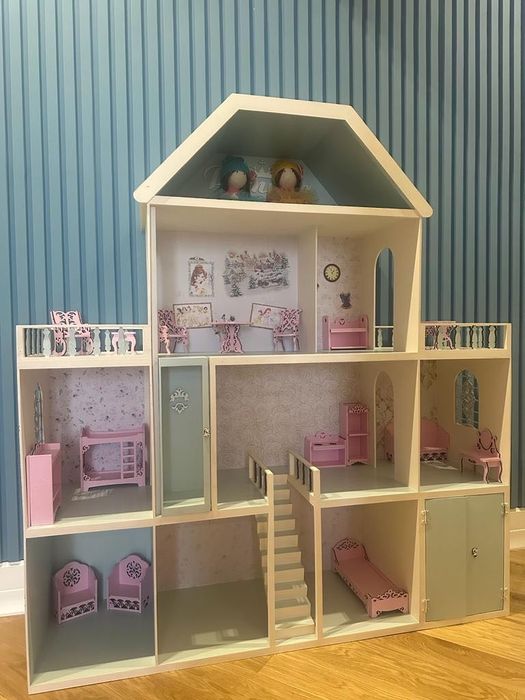 Детский деревянный эко домик