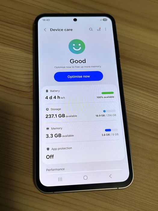 Samsung Galaxy S23Fe Gri Neverlock impecabil 256Gb