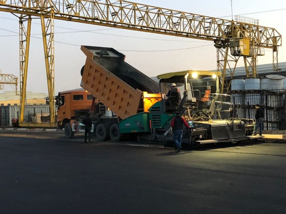 Качественное асфальтирование и ремонт дорог в Ташкенте. Своя техника