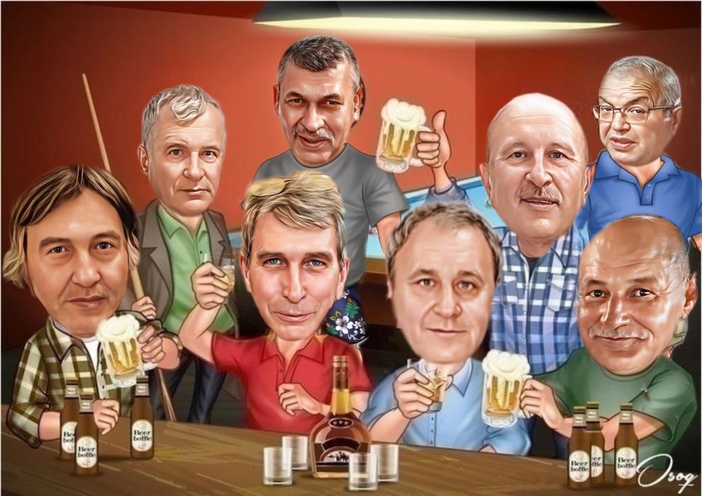 Забавна дигитална карикатура