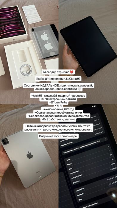 iPad Pro 11″ 512GB M2