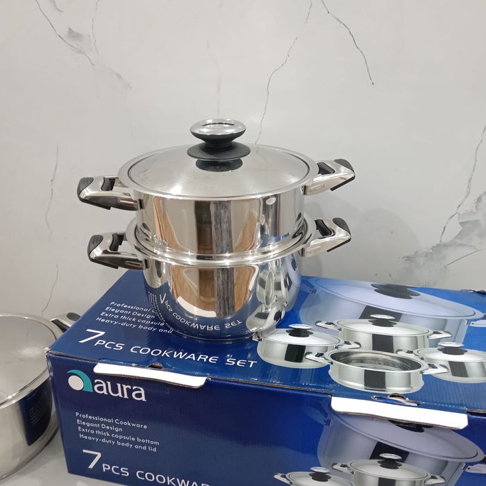 Aura комплект кастрюл новый