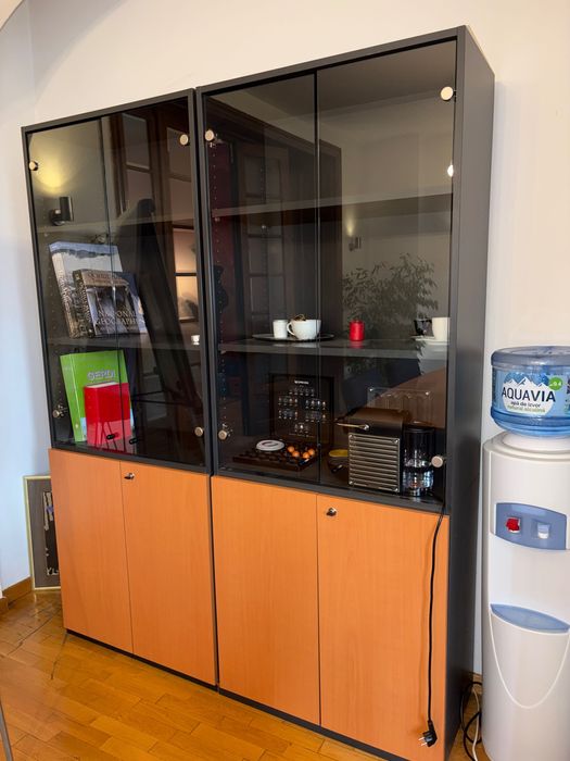 Bibliotecă; Dulap cu Vitrină; Fișet Birou cu Rafturi